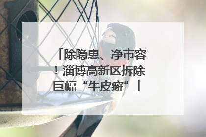 除隐患、净市容！淄博高新区拆除巨幅“牛皮癣”